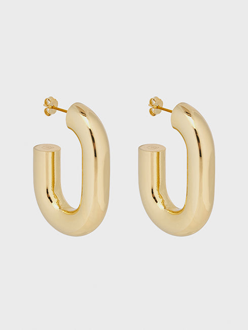 Gold XL Link Earrings | Rabanne