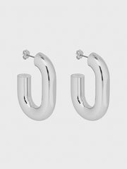 Silver XL Link Earrings