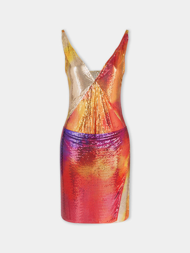 Multicolor Pixel Dress