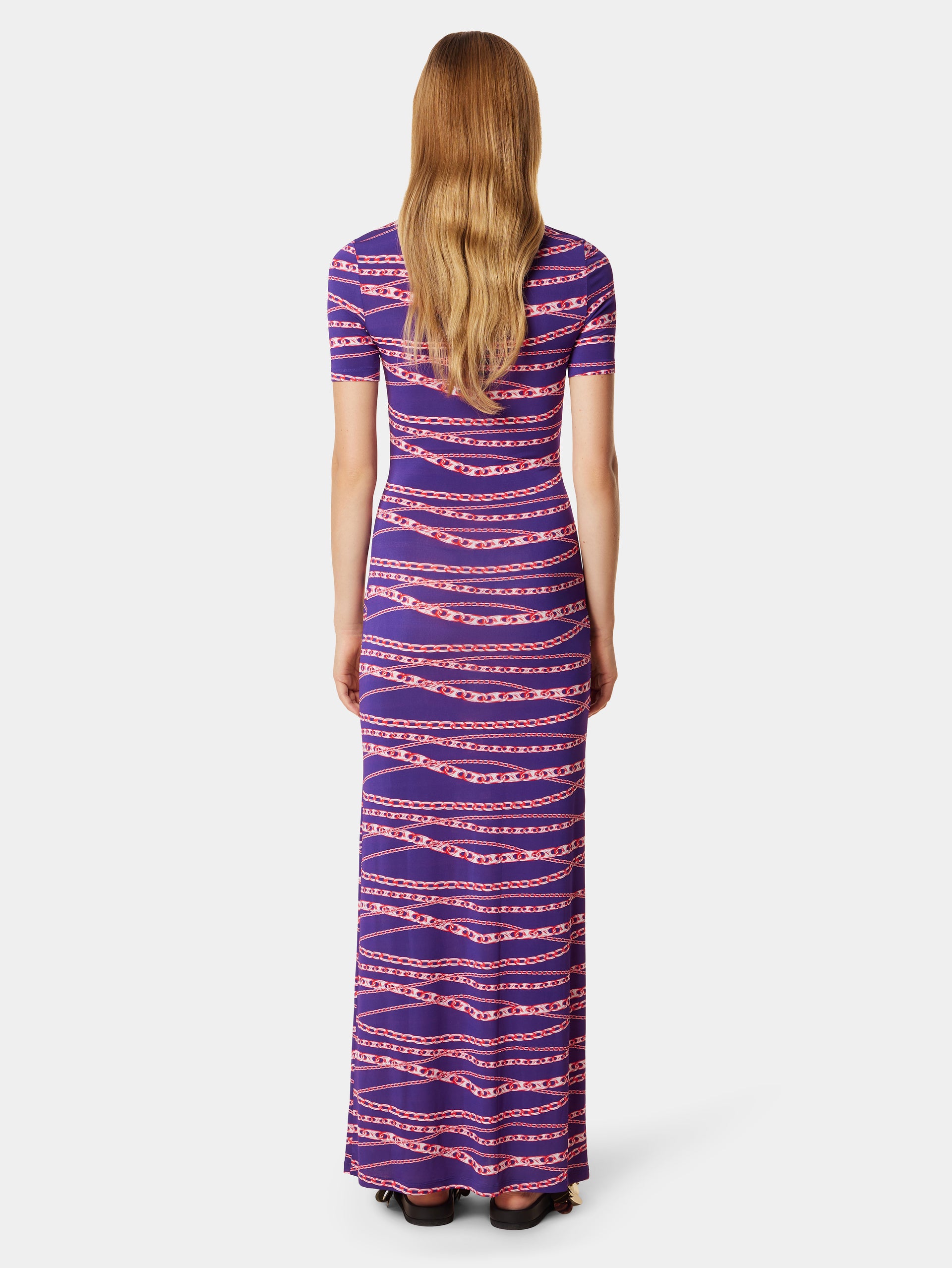 Long Chain Printed Dress